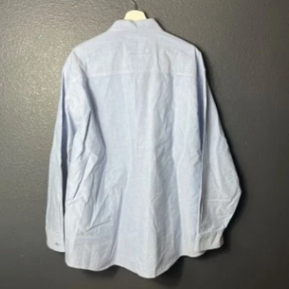 John Rich And Bros. Woolrich Men's Vintage Long Sleeve Shirt Light Blue Size XL - Picture 2 of 5